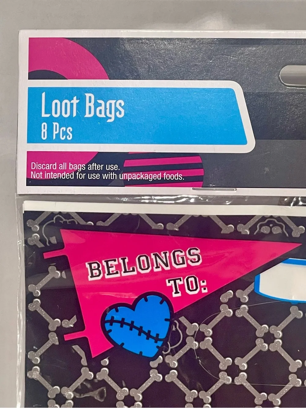 Monster High Loot Goodie Bags 8 Pcs Birthday Parties Supplies NIP X2